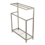 Kingston Brass Edenscape 3 Bar Towel Stand Brushed Nickel