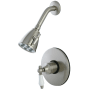 Kingston Brass Shower Only Trim Package with 1.8 GPM Multi Function Shower Head Brushed Nickel