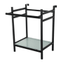 Kingston Brass Sheridan 24" Bathroom Console Only with Glass Shelf Matte Black