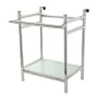 Kingston Brass Sheridan 24" Bathroom Console Only with Glass Shelf Polished Nickel