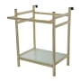 Kingston Brass Sheridan 24" Bathroom Console Only with Glass Shelf Brushed Brass