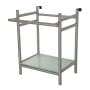 Kingston Brass Sheridan 24" Bathroom Console Only with Glass Shelf Brushed Nickel