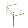 Kingston Brass Edwardian 28" Wide x 33" High Console Stand Brushed Brass