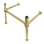 Kingston Brass Monarch 28" Wide x 33" High Console Stand Brushed Brass