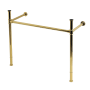 Kingston Brass Fauceture 41" Stainless Steel Console Stand Polished Brass