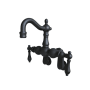 Kingston Brass Vintage Wall Mounted Clawfoot Tub Filler with Metal Lever Handles Oil Rubbed Bronze