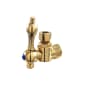 Kingston Brass Vintage Angle Stop with 3/8 Inch IPS, 3/8 Inch OD Comp and Metal Lever Handle Polished Brass