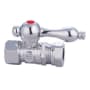 Kingston Brass Vintage Quarter Turn Valve 1/2" FIP X 1/2" or 7/16" Slip Joint Polished Chrome