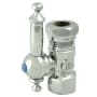 Kingston Brass Vintage Straight Stop with 1/2 Inch IPS, 1/2 Inch or 7/16 Inch Slip Joint and Templeton Lever Polished Chrome