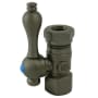 Kingston Brass Vintage Quarter Turn Valve 1/2" FIP X 1/2" or 7/16" Slip Joint Oil Rubbed Bronze