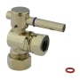 Kingston Brass Vintage Angle Stop with 1/2 Inch Comp, 1/2 Inch or 7/16 Inch Slip Joint and Concord Lever Polished Brass