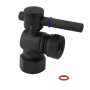 Kingston Brass Vintage Angle Stop with 1/2 Inch Comp, 1/2 Inch or 7/16 Inch Slip Joint and Concord Lever Oil Rubbed Bronze