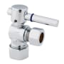Kingston Brass Vintage Angle Stop with 1/2 Inch OD, 5/8 Inch OD and Concord Lever Polished Chrome