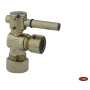 Kingston Brass Vintage Angle Stop with 1/2 Inch OD, 5/8 Inch OD and Concord Lever Polished Brass