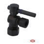 Kingston Brass Vintage Angle Stop with 1/2 Inch OD, 5/8 Inch OD and Concord Lever Oil Rubbed Bronze