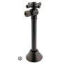 Kingston Brass Kingston Brass 1/2" Sweat x 3/8" OD Comp Angle Shut Off Valve with 5" Extension Oil Rubbed Bronze
