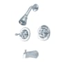 Kingston Brass Vintage Tub and Shower Trim Package With 1.8 GPM Single Function Shower Head with Lever Handles Polished Chrome