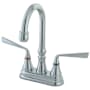 Kingston Brass Silver Sage Two-Handle 2-Hole Deck Mount Bar Faucet Polished Chrome