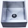 Kingston Brass Denver 21" Farmhouse Single Basin Stainless Steel Kitchen Sink with Basket Strainer Brushed Nickel