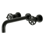 Kingston Brass Belknap Wall Mounted Tub Filler Matte Black