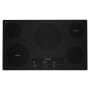 KitchenAid 36 Inch Wide 5 Burner Electric Cooktop with Even Heat Elements Black
