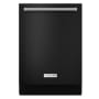 KitchenAid 24 Inch Wide 13 Place Setting Built-In Top Control Dishwasher with Third Level Utensil Rack Black