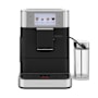KitchenAid 74 Oz. Programmable 7 Setting Countertop Espresso Machine with Water Filtration and Milk Tube Cast Iron Black
