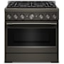 KitchenAid 36 Inch Wide Free Standing, Slide In Gas Range with Ultra Power™ Dual-Flame Burners and Even-Heat™ True Convection Black Ore