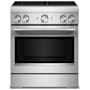 KitchenAid 30 Inch Wide Free Standing, Slide In Induction Range with Air Fry and Even-Heat™ True Convection Stainless Steel