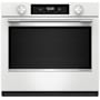 KitchenAid 30 Inch Wide Electric Single Oven with with Even-Heat™ True Convection and SatinGlide™ Roll-Out Extension Rack White