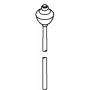 Kohler Replacement Lift Rod Assembly Only Vibrant Brushed Nickel