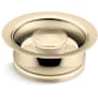 Kohler Solid Durable Disposal Flange and Stopper for Standard Garbage Disposals French Gold