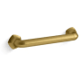 Kohler Occasion 12" Grab Bar Vibrant Brushed Moderne Brass