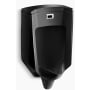 Kohler Bardon Wall-Hung Rear Spud Touchless Urinal - .5 GPF Black Black