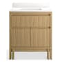 Kohler Solive 30" Free Standing Single Basin Vanity Set with Cabinet and Stone Composite Vanity Top Light Oak