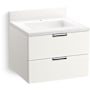 Kohler Maxstow 24" Wall-Hung Bathroom Vanity Cabinet with Sink and Quartz Top White