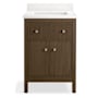 Kohler Malin by Studio McGee 24" Free Standing Vanity Set with Cabinet and Stone Composite Vanity Top Draper Oak