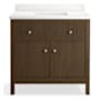 Kohler Malin by Studio McGee 36" Free Standing Vanity Set with Cabinet and Stone Composite Vanity Top Draper Oak