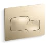Kohler Cue 1.6 / 0.8 GPF Dual Flush Actuator Plate Vibrant French Gold