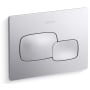 Kohler Cue 1.6 / 0.8 GPF Dual Flush Actuator Plate Polished Chrome