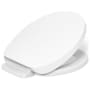 Kohler PureWarmth Round Closed-Front Heated Toilet Seat with Soft Close Lid, Quick Release, and Night Light White