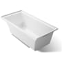 Kohler Underscore 60" Soaking Tub with Right Drain and Bask Heating Technology White