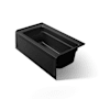 Kohler Archer Collection 60" Three Wall Alcove Soaker Bath Tub with Armrests, Lumbar Support and Right Drain Black