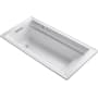 Kohler Archer 72" Drop In Acrylic Air Tub with Reversible Drain and Overflow - Comfort Depth Design White