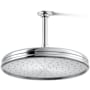 Kohler Traditional Round 12" Single Function 2.5 GPM Rainhead with MasterClean Sprayface and Katalyst Air-Induction Technology Polished Chrome