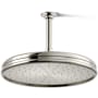 Kohler Traditional Round 12" Single Function 2.5 GPM Rainhead with MasterClean Sprayface and Katalyst Air-Induction Technology Vibrant Polished Nickel