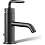 Kohler Purist 1.2 GPM Single Hole Bathroom Faucet with Pop-Up Drain Assembly Matte Black