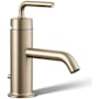 Kohler Purist 1.2 GPM Single Hole Bathroom Faucet with Pop-Up Drain Assembly Brushed Bronze