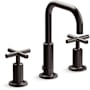 Kohler Purist 1.2 GPM Widespread Bathroom Faucet with Pop-Up Drain Assembly Brushed Graphite