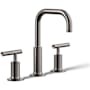 Kohler Purist 1.2 GPM Widespread Bathroom Faucet with Pop-Up Drain Assembly Vibrant Titanium